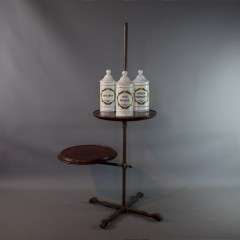 Victorian mahogany and brass shop display stand