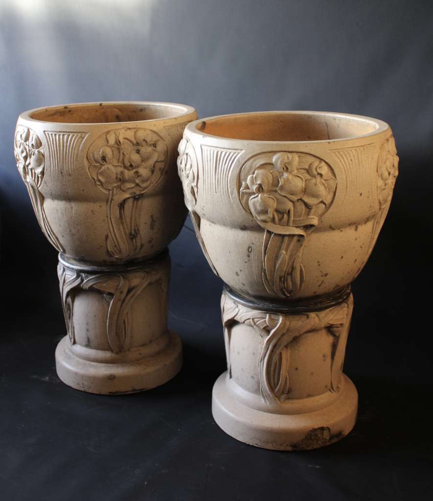 Pair of Arts and Crafts Jardinieres by LefCo