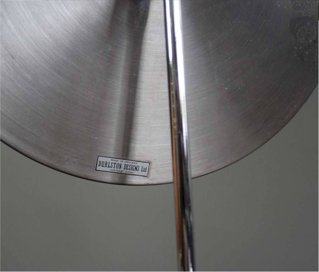 Durlston mid-century vanity mirror in stainless steel