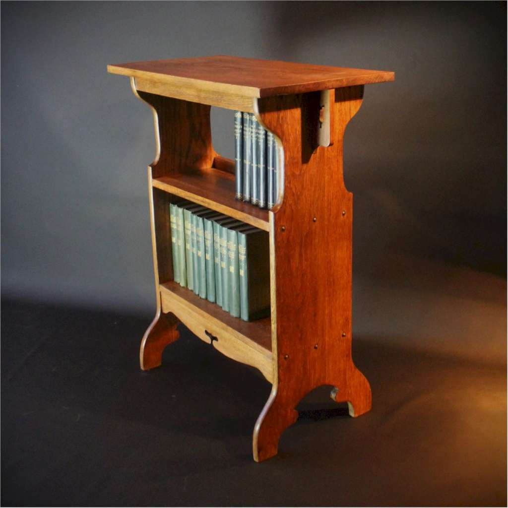 Arts and Crafts side bookshelf table