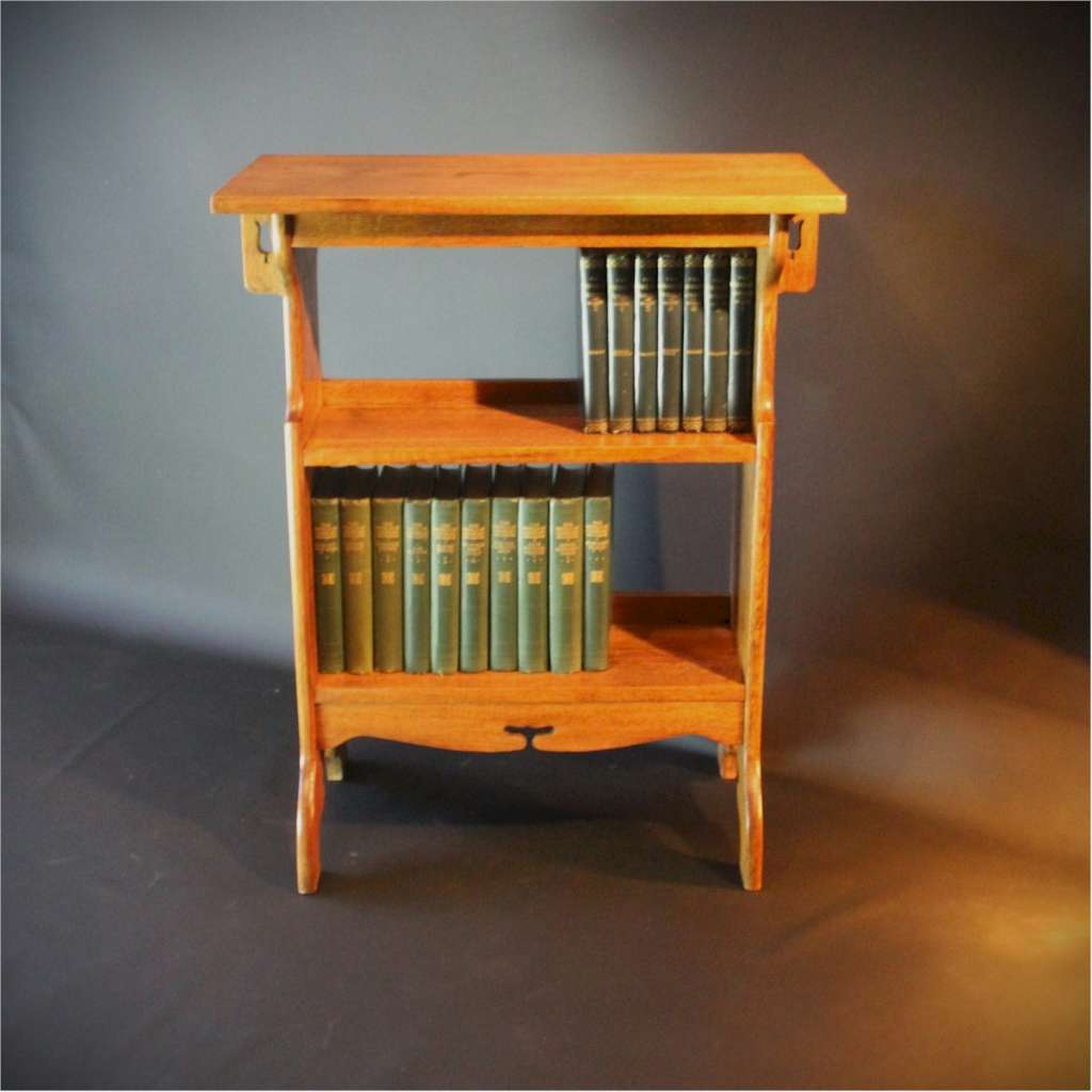 Arts and Crafts side bookshelf table