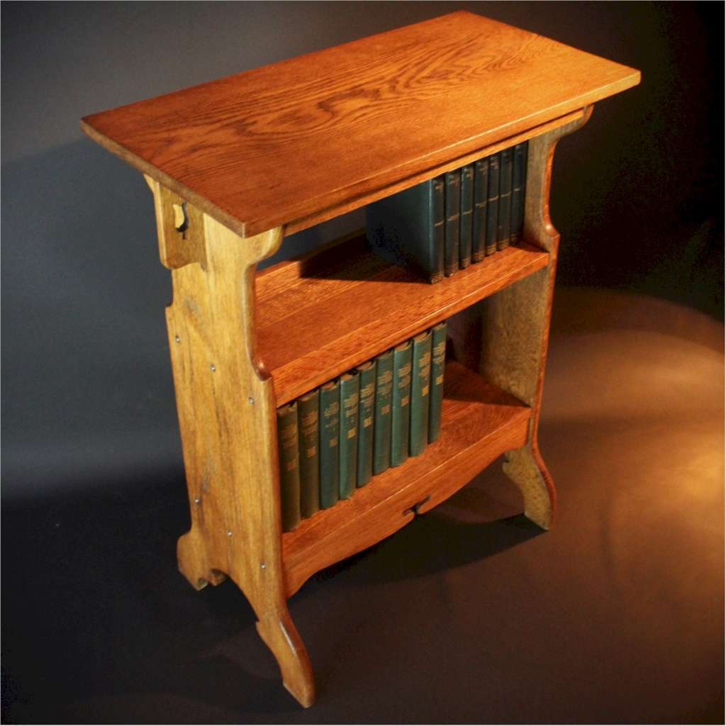 Arts and Crafts side bookshelf table