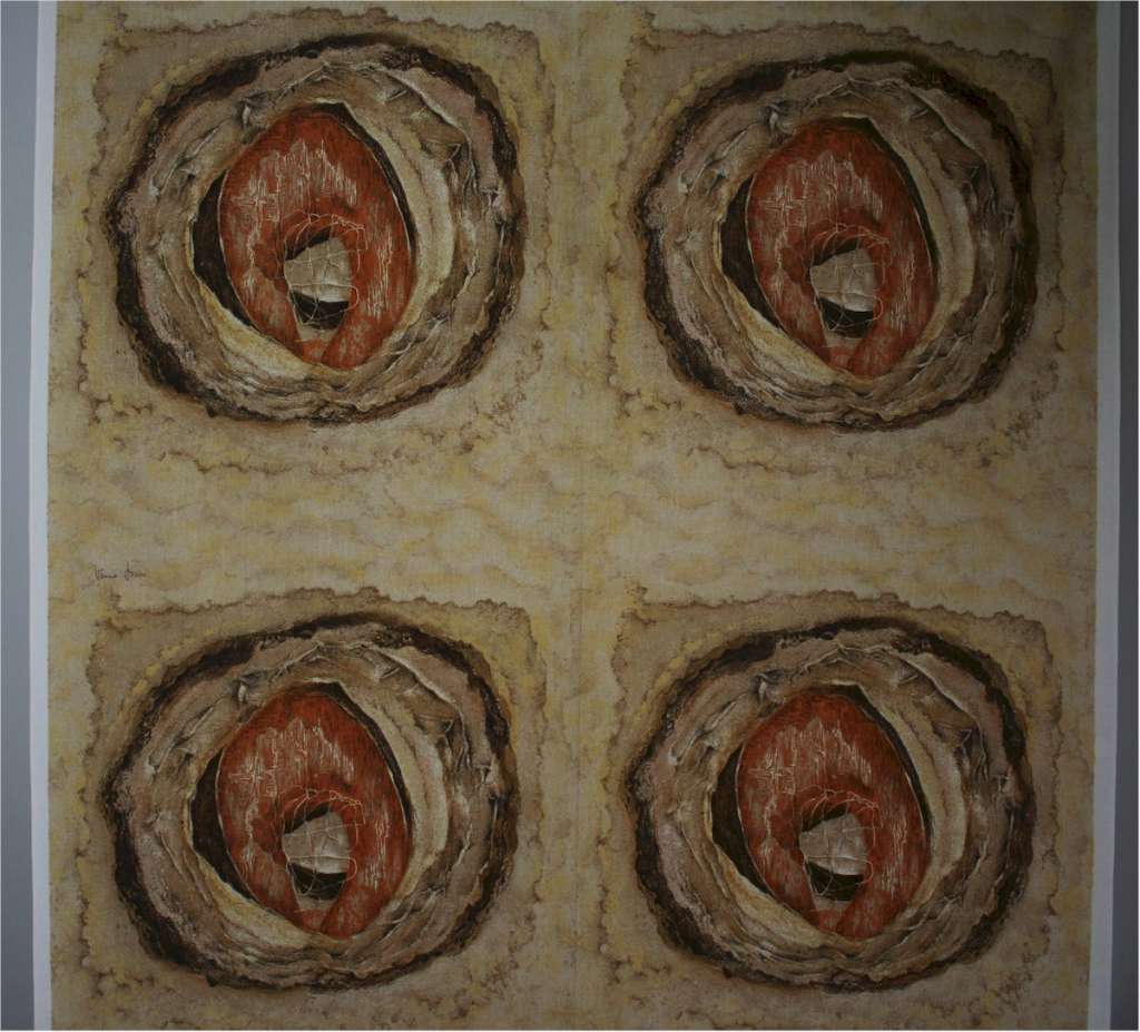 A Bale of 1970's fabric signed Venna Boen