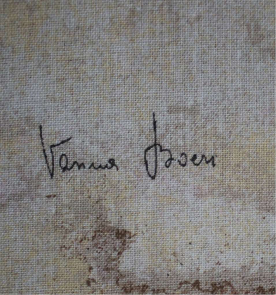 A Bale of 1970's fabric signed Venna Boen