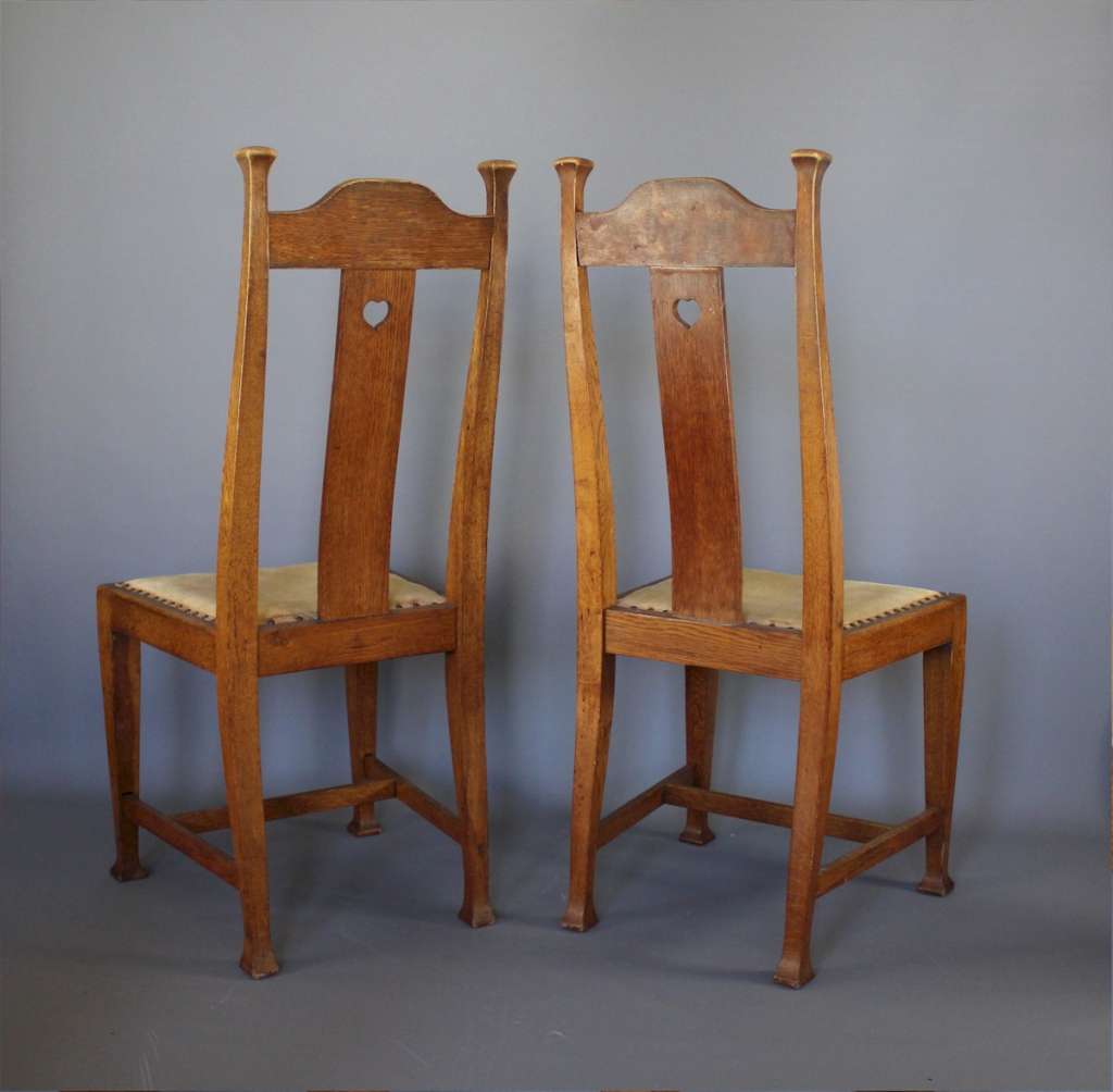 Arts and crafts chairs by Walter Cave Seating Art Furniture